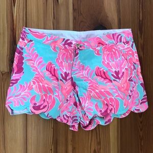 Lilly Pulitzer flamingo parrot shorts